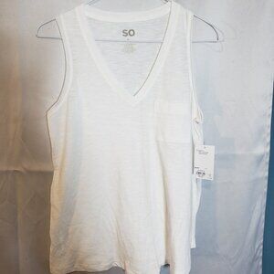 NWT So WHITE TANK TOP
